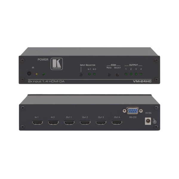 Télécharger le catalogue SPLITTER (Sélecteur/Distributeur amplificateur) HDMI KRAMER VM-24HC - 2IN 4OUT  - évènementiel en Normandie