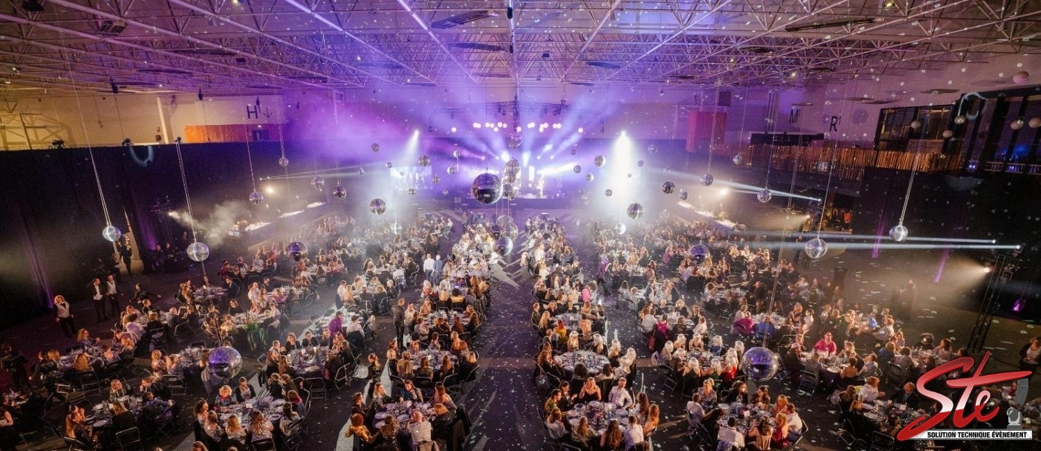 Une soirée de gala Disco Night Fever pour Normandie Pharma au Parc des Expositions de Caen. - Solution Technique Evènement à Caen